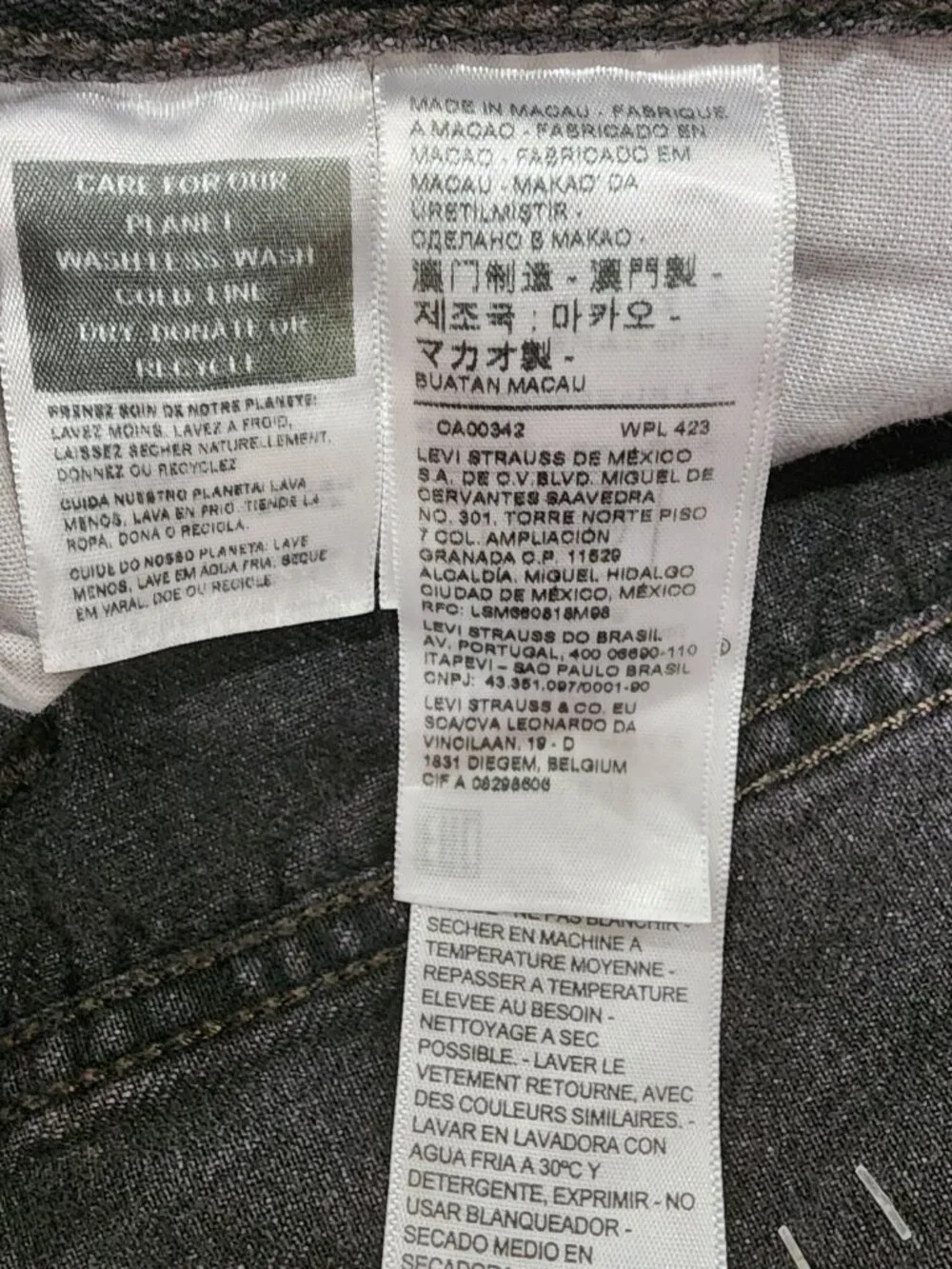 Levi's 501 Original Denim Jeans Straight Leg Button Fly Men's W34 L30 Cotton NWT